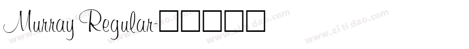 Murray Regular字体转换